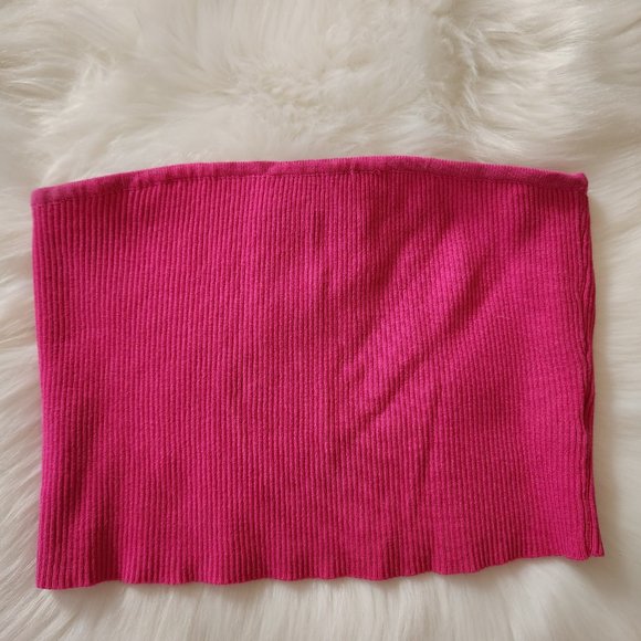 Naked Wardrobe Rasberry Snatched Bodysuit and Tube Top Lot L M - Picture 6 of 12